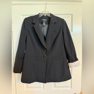 LANE BRYANT Black Lined Stretch Women's Blazer Size 14